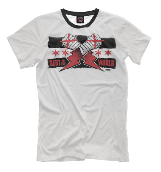 Футболка для мальчиков CM Punk AEW black and white