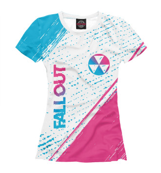 Футболка для девочек Fallout Neon Gradient