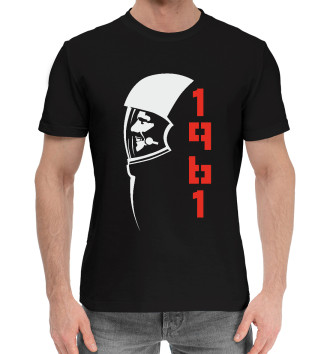 Мужская Хлопковая футболка Гагарин