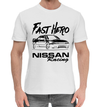 Мужская Хлопковая футболка Fast Hero. R32 GT-R