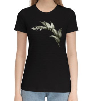 Женская Хлопковая футболка Растения