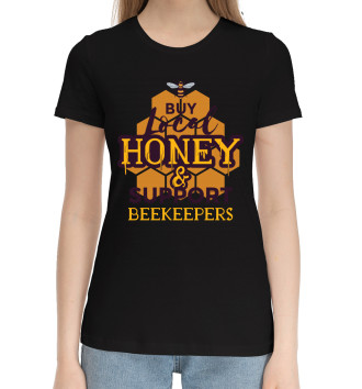 Женская Хлопковая футболка Honey