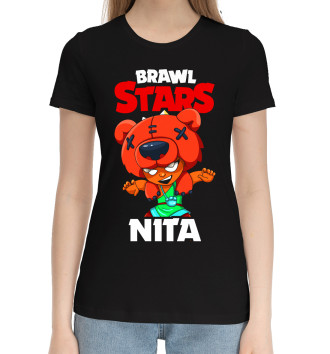 Хлопковая футболка Brawl Stars, Nita