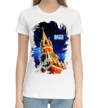 Женская Хлопковая футболка Москва