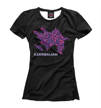 Футболка для девочек Azerbaijan
