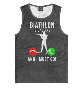 Майка для мальчиков Biathlon Is Calling  And I
