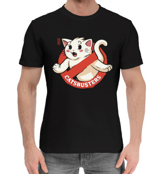 Мужская Хлопковая футболка Catsbusters