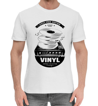 Мужская Хлопковая футболка Vinyl vintage collection