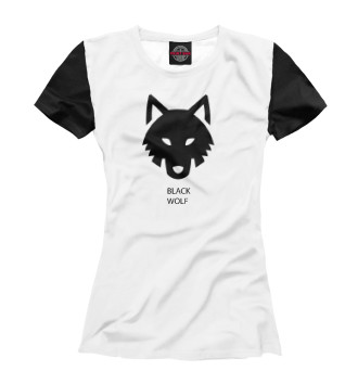 Футболка Black wolf - paw