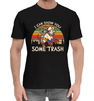 Хлопковая футболка I can show you some trash