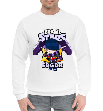 Мужской Хлопковый свитшот Brawl Stars, Edgar