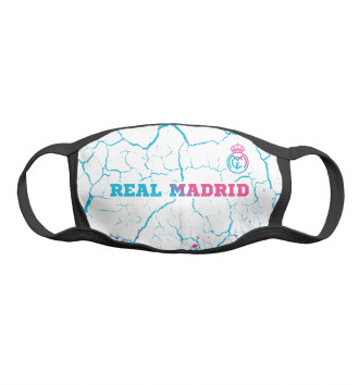 Женская Маска Real Madrid Neon Gradient (трещины)
