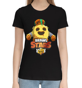 Женская Хлопковая футболка Brawl Stars