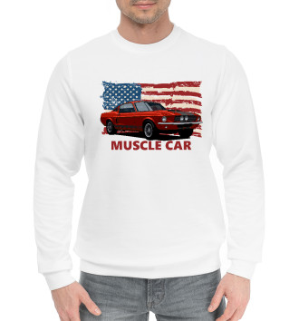 Мужской Хлопковый свитшот Muscle car