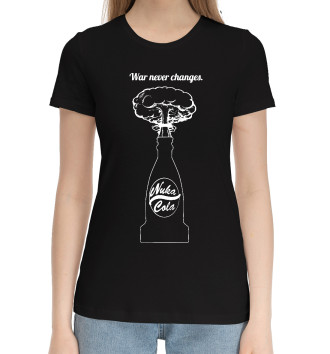 Женская Хлопковая футболка Nuclear explosion
