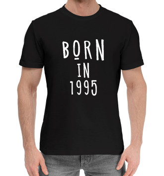 Мужская Хлопковая футболка Рожден в 1995