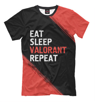Футболка Eat Sleep Valorant Repeat