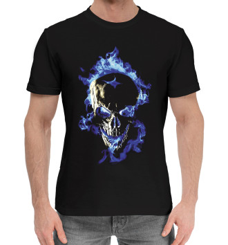 Хлопковая футболка Neon skull