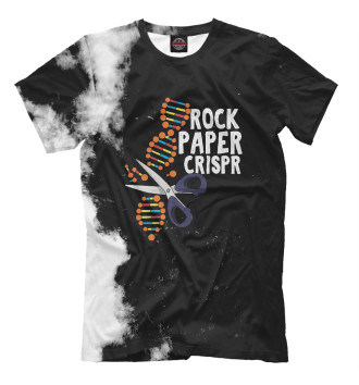 Футболка Rock Paper Crispr DNA