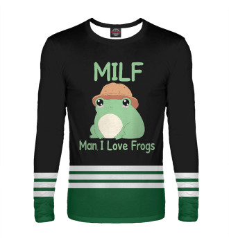 Лонгслив Milf Man I love Frogs