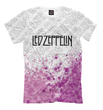 Мужская Футболка Led Zeppelin Rock Legends (purple)