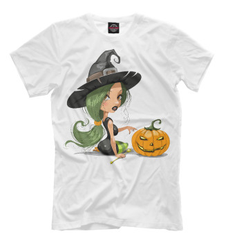 Футболка Girl with pumpkin