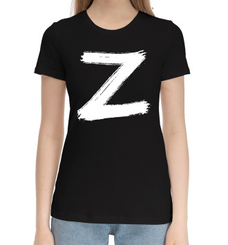 Женская Хлопковая футболка Буква Z