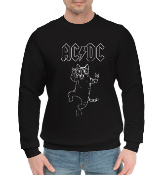 Хлопковый свитшот AC/DC/котик