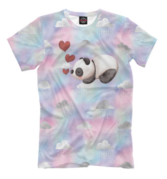 Футболка Панда с сердечками