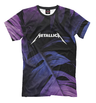 Футболка Metallica Neon Monstera