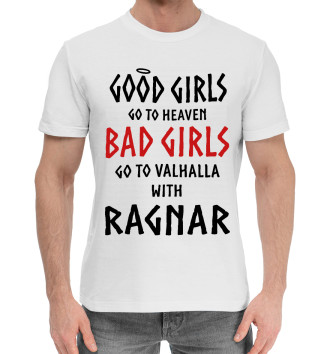 Мужская Хлопковая футболка GO TO VALHALLA WITH RAGNAR