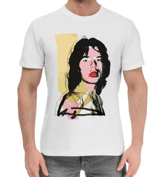 Хлопковая футболка Andy Warhol Mick Jagger