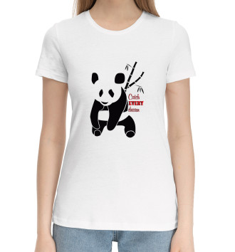 Хлопковая футболка Панда и сон