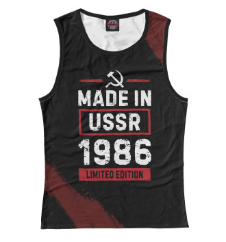 Майка для девочек Made In 1986 USSR