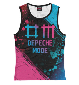 Женская Майка Depeche Mode Neon Gradient (colors)