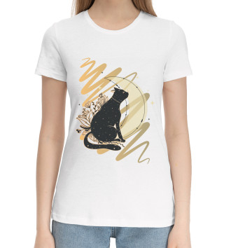 Хлопковая футболка Moon Cat