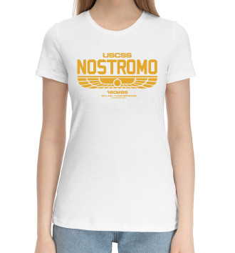 Хлопковая футболка Nostromo