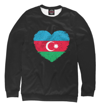 Мужской Свитшот Сердце Азербайджана