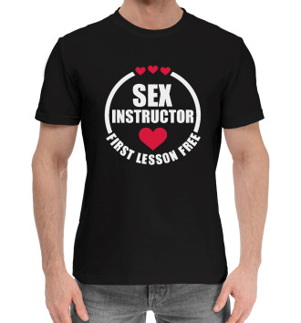 Хлопковая футболка SEX INSTRUCTOR