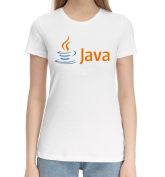Женская Хлопковая футболка Java Programmer