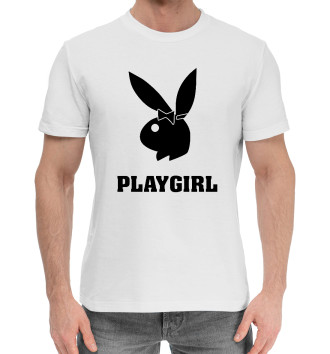 Хлопковая футболка PLAYGIRL