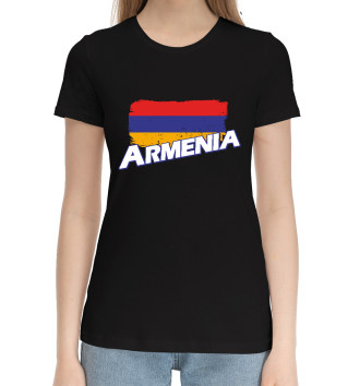 Женская Хлопковая футболка Armenia