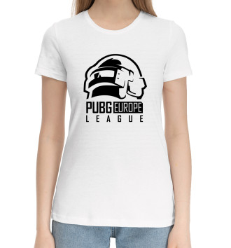 Женская Хлопковая футболка PUBG