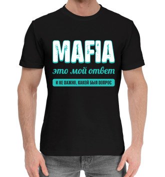 Мужская Хлопковая футболка Mafia Ответ