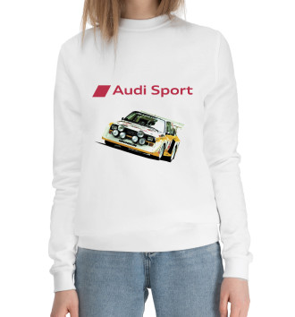 Женский Хлопковый свитшот Audi sport