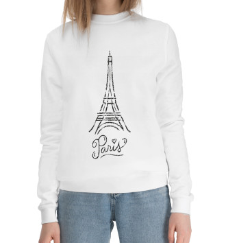 Женский Хлопковый свитшот Париж (Франция)