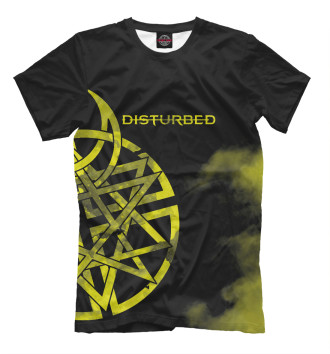 Футболка Disturbed желтая эмблема