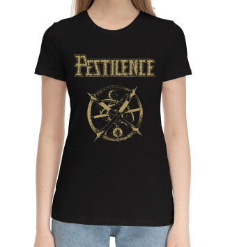 Женская Хлопковая футболка Pestilence