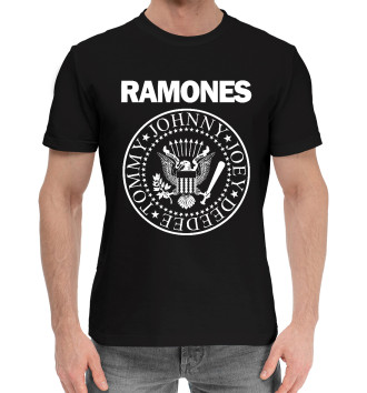 Мужская Хлопковая футболка Ramones эмблема