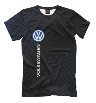 Мужская Футболка Volkswagen / Карбон